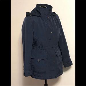 London Fog High Collar Waterproof Raincoat